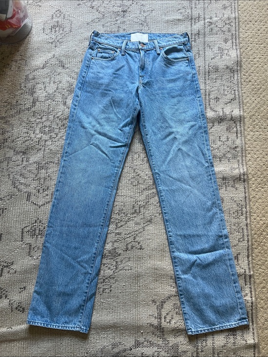 MOTHER Denim - Classic Light Blue Straight Leg Jeans